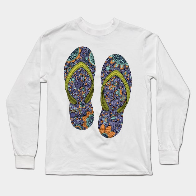 Chancletas Long Sleeve T-Shirt by Valentina Harper